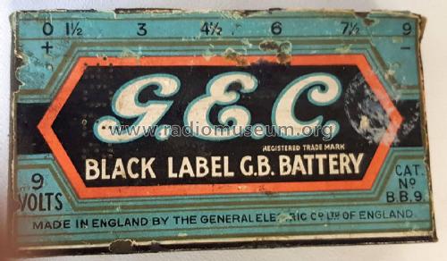 Bias Battery BB9; GEC, General (ID = 2779570) A-courant