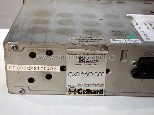 GXR 860QM; Gelhard GmbH & Co.KG (ID = 1372704) Car Radio
