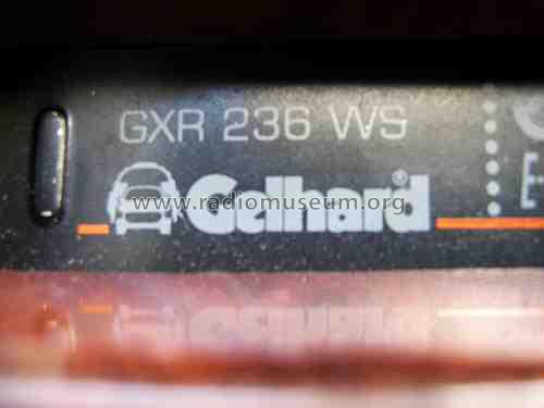 Stereocombination GXR 236WS; Gelhard GmbH & Co.KG (ID = 1191720) Car Radio