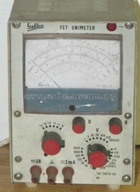 FET Unimeter CM76-06; Gelka, Technológiai (ID = 1474552) Equipment