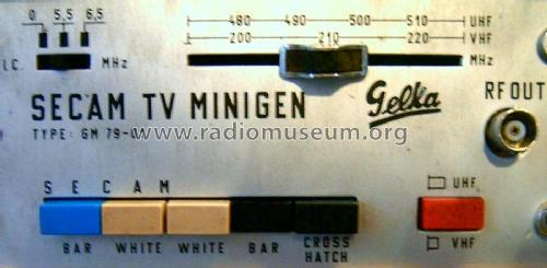 Secam TV Minigen GM 79-01; Gelka, Technológiai (ID = 1831754) Equipment