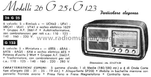 26G25; Geloso SA; Milano (ID = 141218) Radio