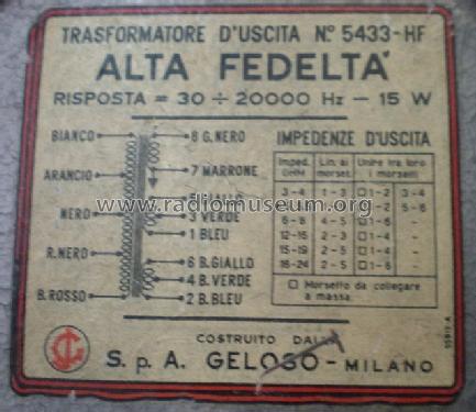 Amplificatore di potenza G234-HF; Geloso SA; Milano (ID = 1311309) Ampl/Mixer
