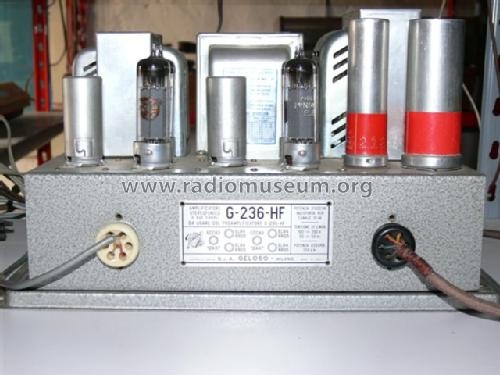 Amplificatore Finale G.236-HF Stereo; Geloso SA; Milano (ID = 219930) Ampl/Mixer