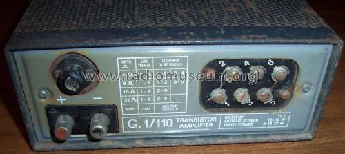 Transistor amplifier G1/110; Geloso SA; Milano (ID = 1959743) Ampl/Mixer