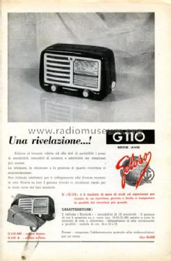 G110; Geloso SA; Milano (ID = 634715) Radio