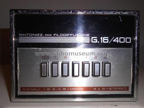 G16/400; Geloso SA; Milano (ID = 2281267) Radio