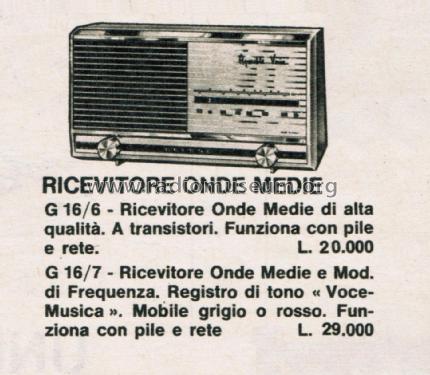 Ricevitore AM-FM G16/7; Geloso SA; Milano (ID = 2612178) Radio