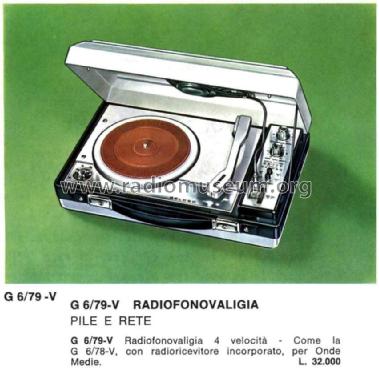 Valigetta Fono-Radio G6/79V; Geloso SA; Milano (ID = 2186457) Radio