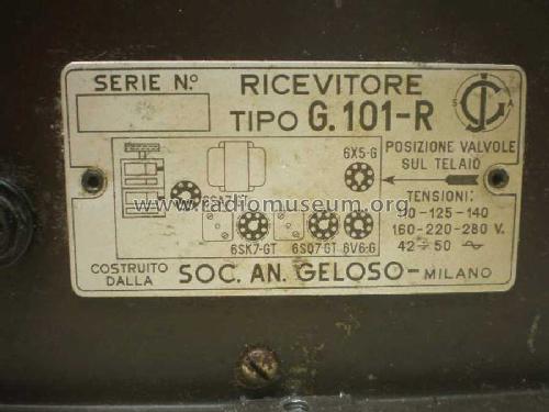 G 101-S ; Geloso SA; Milano (ID = 2191087) Radio