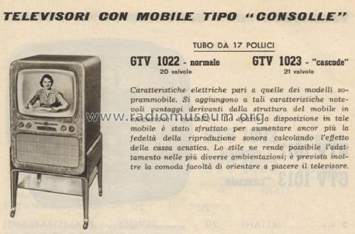 GTV1023; Geloso SA; Milano (ID = 924375) Television