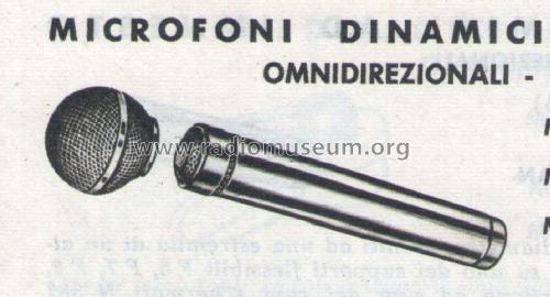 Dynamic Microphone M 53; Geloso SA; Milano (ID = 2071445) Microphone/PU