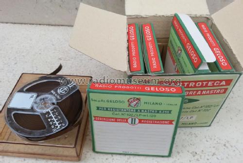 Nastro Magnetico - Magnetic Recording Tape ; Geloso SA; Milano (ID = 1787546) Misc