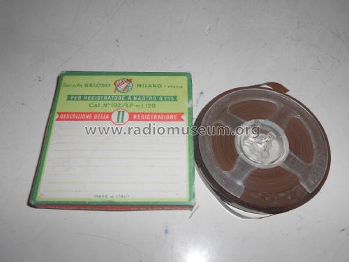 Nastro Magnetico - Magnetic Recording Tape ; Geloso SA; Milano (ID = 2172740) Misc