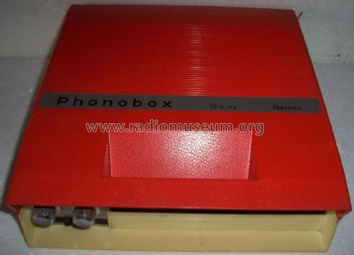 Phonobox G6/92; Geloso SA; Milano (ID = 1973445) R-Player