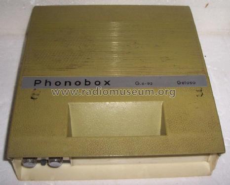 Phonobox G6/92; Geloso SA; Milano (ID = 1973447) R-Player