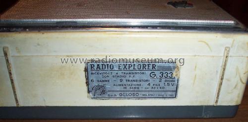 Radio-Explorer G3331; Geloso SA; Milano (ID = 1964238) Radio