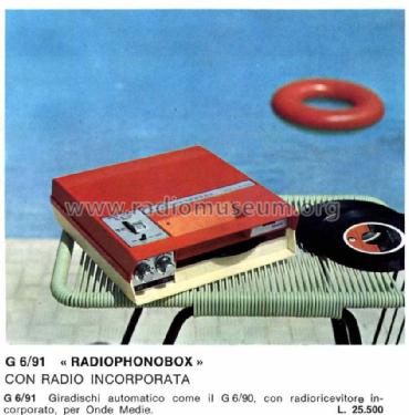 Radiophonobox G6/91; Geloso SA; Milano (ID = 2186523) R-Player