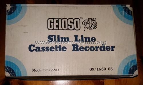 Slim Line Cassette Recorder C668D; Geloso SA; Milano (ID = 2518714) R-Player