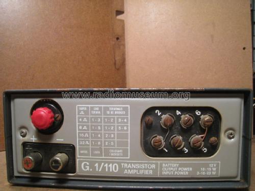 Transistor amplifier G1/110; Geloso SA; Milano (ID = 2113365) Ampl/Mixer