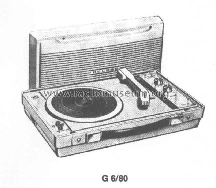 Valigetta Giradischi a Transistor G6/80; Geloso SA; Milano (ID = 401041) Ampl/Mixer