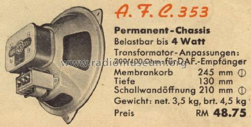 AFC353; Gemeinschaftserzeugn (ID = 1434758) Altavoz-Au