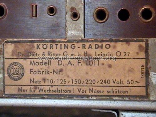 DAF1011; Körting-Radio; (ID = 526642) Radio