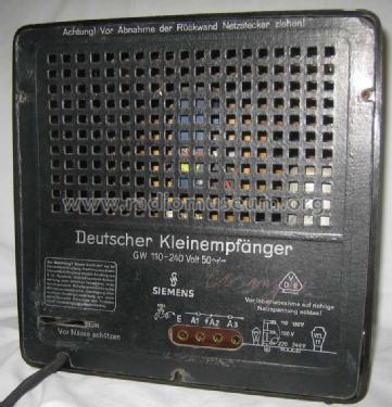 Deutscher Kleinempfänger DKE Sparmodell ohne Entbrummer; Siemens & Halske, - (ID = 1018954) Radio