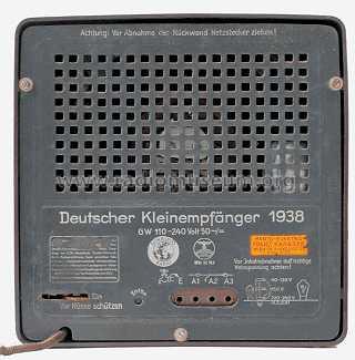 Deutscher Kleinempfänger 1938 DKE38; Schaleco - Schackow, (ID = 149204) Radio