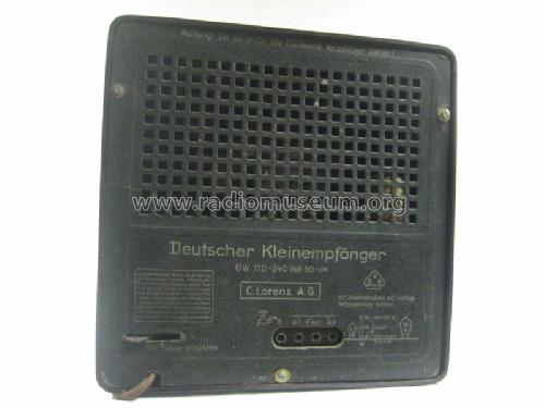Deutscher Kleinempfänger DKE Sparmodell ohne Entbrummer; Lorenz; Berlin, (ID = 692784) Radio