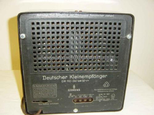 Deutscher Kleinempfänger DKE Sparmodell ohne Entbrummer; Siemens & Halske, - (ID = 446262) Radio