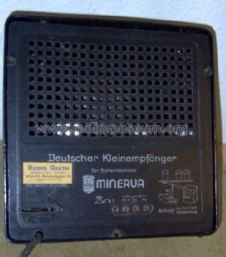 Deutscher Kleinempfänger 1938 für Batteriebetrieb DKE 38 B ; Minerva-Radio (ID = 23359) Radio