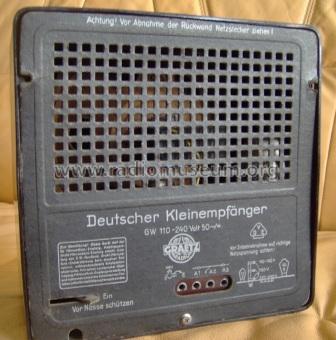 Deutscher Kleinempfänger DKE Sparmodell ohne Entbrummer; Graetz Radio, Berlin (ID = 367951) Radio