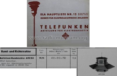Rundstrahler AFR354; Gemeinschaftserzeugn (ID = 1205628) Speaker-P
