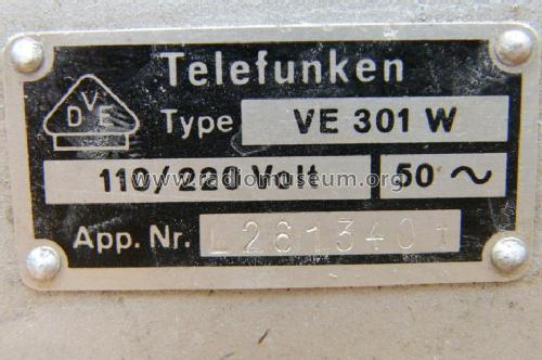 Volksempfänger VE301W; Telefunken (ID = 1056964) Radio