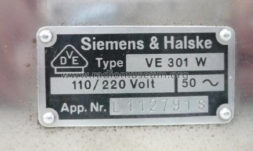 Volksempfänger VE301W; Siemens & Halske, - (ID = 1074560) Radio