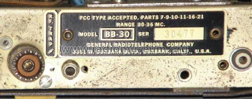Business Band Transceiver BB-30; General (ID = 2146185) Commercial TRX