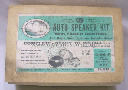 Auto Speaker Kit with Fader Control 9198-F; General Cement Mfg. (ID = 1809994) Lautspr.-K