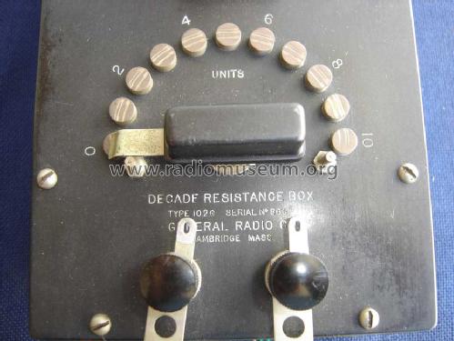 Decade Resistance Box 102G; General Radio (ID = 1509421) Equipment