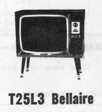 Bellaire T25L3 Ch= T12V3C; General Electric- (ID = 1458844) Television