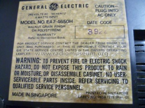 EA7-4650H; General Electric- (ID = 2369267) Radio