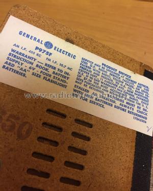 15 Transistor P975F; General Electric Co. (ID = 2849729) Radio