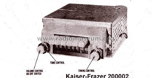 200002 'Kaiser-Frazer' ; General Electric Co. (ID = 1494841) Autoradio