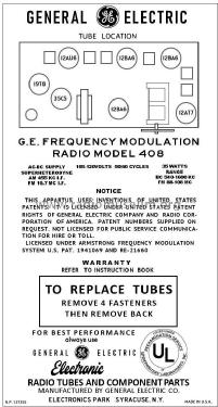 408 ; General Electric Co. (ID = 2953986) Radio