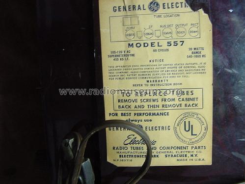 557 ; General Electric Co. (ID = 1438145) Radio