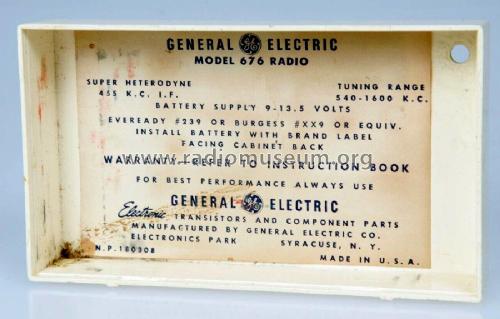 676 ; General Electric Co. (ID = 2959806) Radio