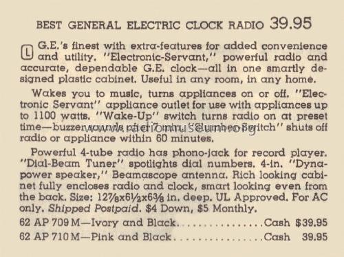 709 ; General Electric Co. (ID = 2106916) Radio