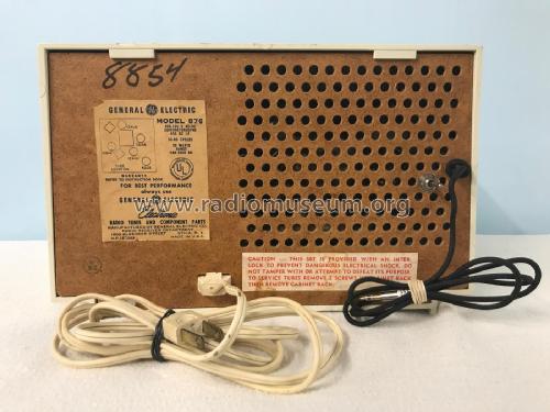 876 ; General Electric Co. (ID = 2550042) Radio