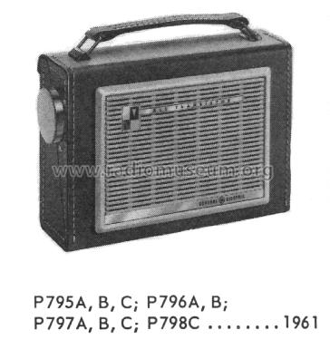 All Transistor P-795B ; General Electric Co. (ID = 2021206) Radio