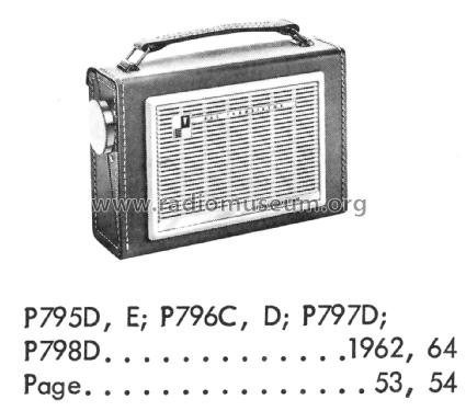 All Transistor P-796C ; General Electric Co. (ID = 2021217) Radio